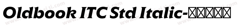 Oldbook ITC Std Italic字体转换